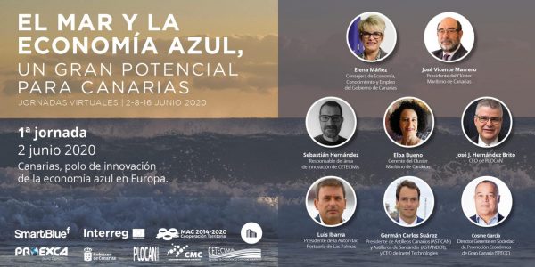 Cartel Jornadas Virtuales Día de los Océanos | Foto: CLÚSTER MARINO MARÍTIMO DE CANARIAS