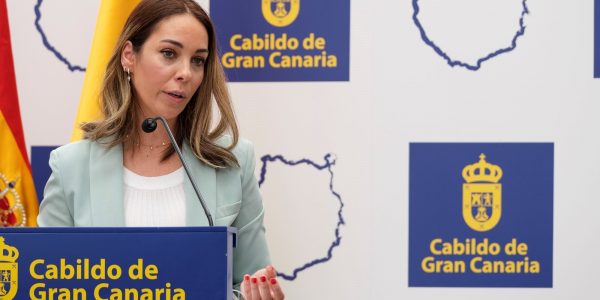 Guacimara Medina durante la presentación del Plan Cultural de Emergencia | Foto: CONSEJERÍA DE CULTURA CABILDO DE GC