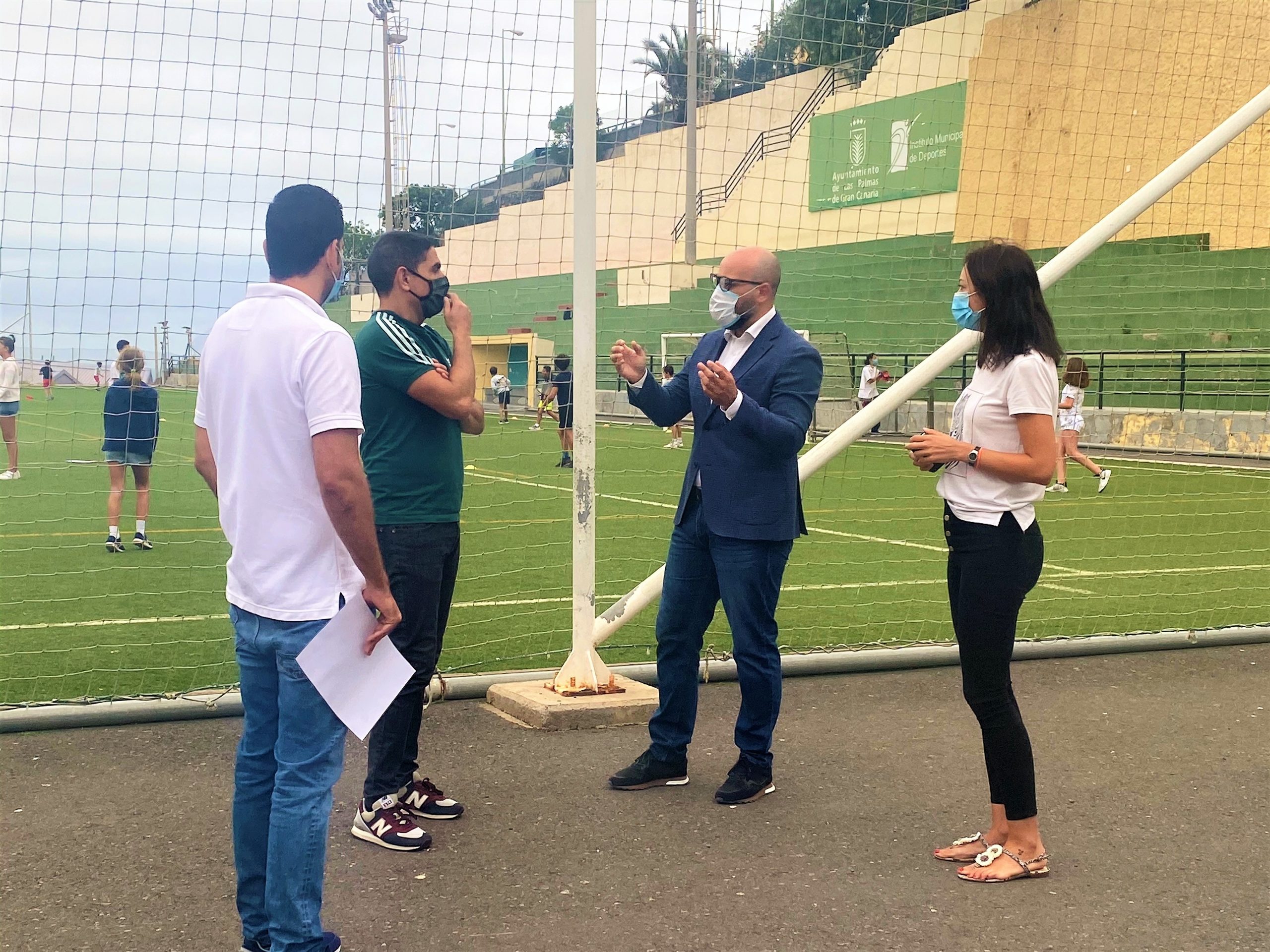 Aridany Romero en el Campus de López Socas | Foto: AYUNTAMIENTO DE LAS PALMAS DE GRAN CANARIA Aridany Romero en el Campus de López Socas | Foto: AYUNTAMIENTO DE LAS PALMAS DE GRAN CANARIA
