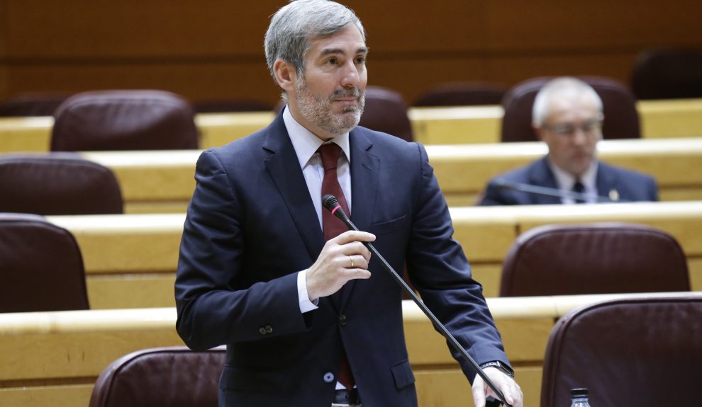 Fernando Clavijo en una sesión del Senado | Foto: ARCHIVO