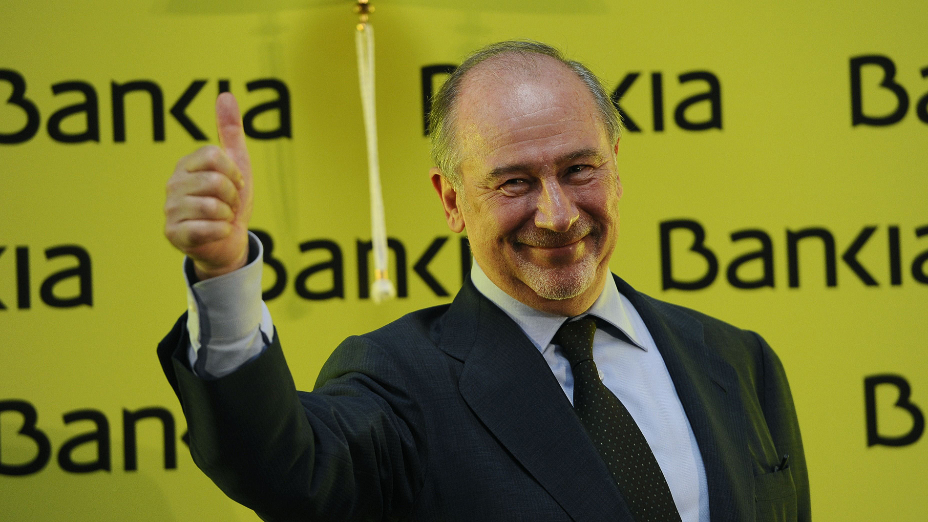 Rodrigo Rato en la salida a bolsa de Bankia | Foto: ARCHIVO TVE