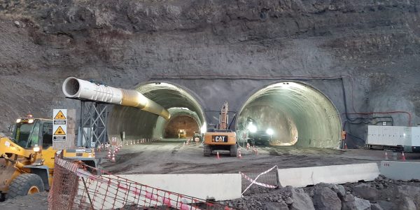 Obras en la carretera de La Aldea | Foto: CONSEJERÍA DE OBRAS PÚBLICAS, TRANSPOTE Y VIVIENDA DEL GOBIERNO DE CANARIAS