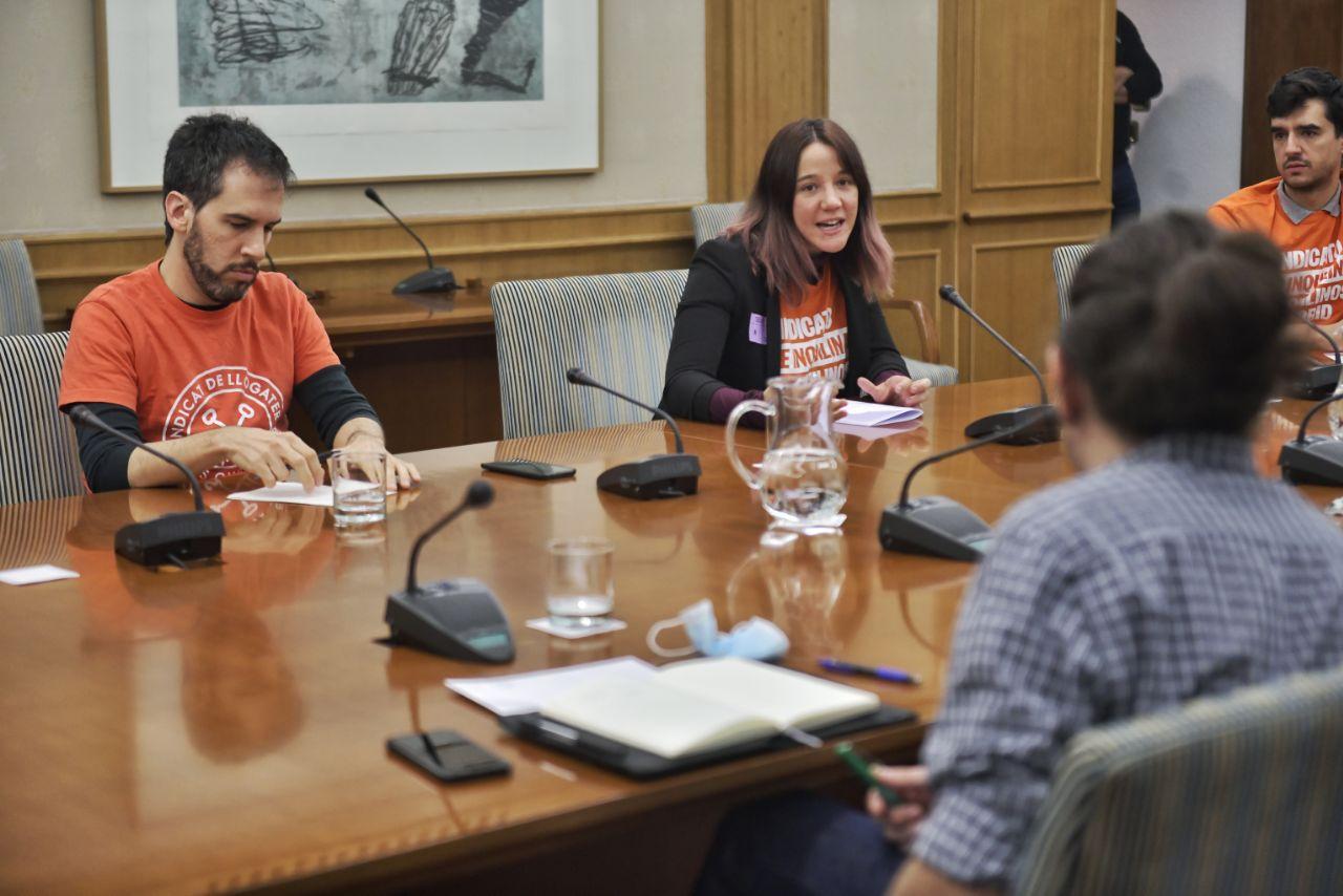 Reunión del Sindicato de Inquilinas e Inquilinos con Pablo Iglesias | Foto: SINDICATO DE INQUILINAS E INQUILINOS Reunión del Sindicato de Inquilinas e Inquilinos con Pablo Iglesias | Foto: SINDICATO DE INQUILINAS E INQUILINOS
