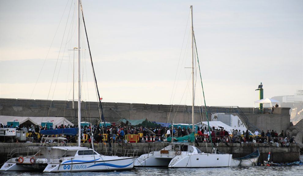 Situación del Muelle de Arguineguín a 12 de noviembre | Foto: AYUNTAMIENTO DE MOGÁN
