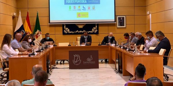 Rueda de prensa de Blas Acosta | Foto: CABILDO DE FUERTEVENTURA
