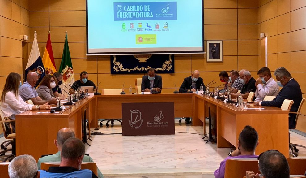 Rueda de prensa de Blas Acosta | Foto: CABILDO DE FUERTEVENTURA