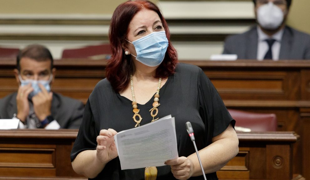 Manuela Armas en el Parlamento de Canarias el pasado diciembre | GOBIERNO DE CANARIAS