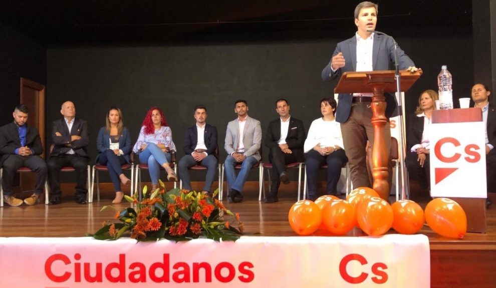 Ruymán Santana en un acto de partido el pasado mayo | CIUDADANOS CANARIAS