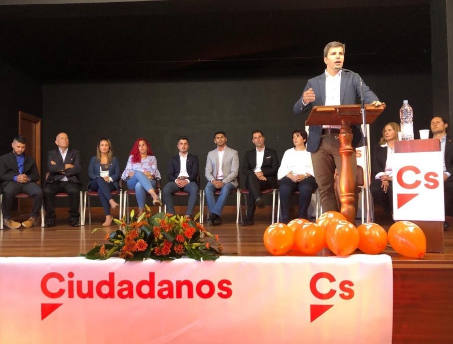 Ruymán Santana en un acto de partido el pasado mayo | CIUDADANOS CANARIAS Ruymán Santana en un acto de partido el pasado mayo | CIUDADANOS CANARIAS