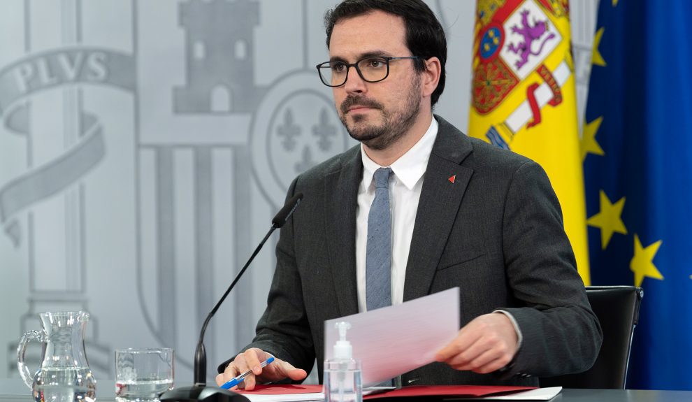 Alberto Garzón en el Consejo de Ministros del pasado 19 de enero | MONCLOA