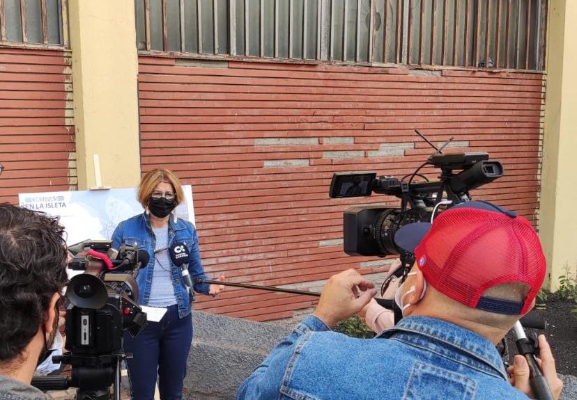 Pepa Luzardo en rueda de prensa ayer | PP LAS PALMAS DE GRAN CANARIA