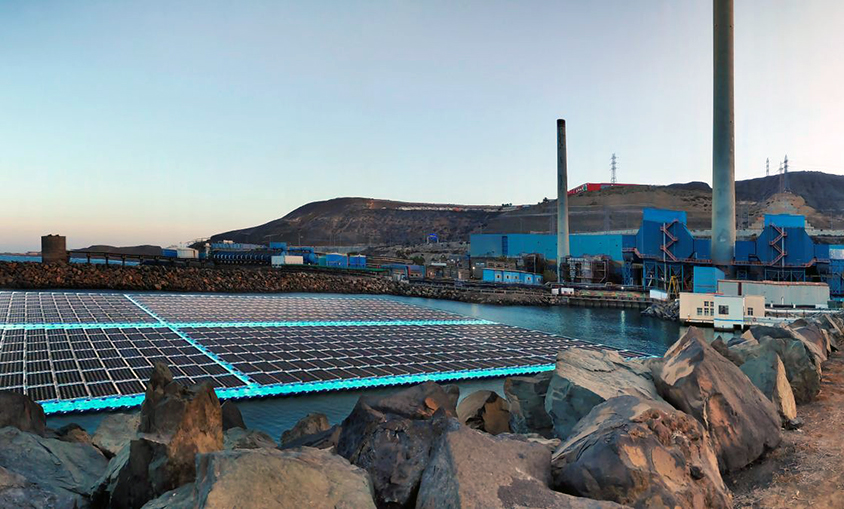 Proyección de la plataforma fotovoltaica en la desaladora Las Palmas III | EMALSA