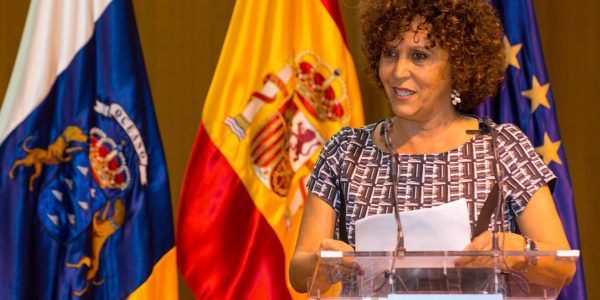 María Auxiliadora Díaz en la presentación de la cátedra Derechos Humanos y Estudios Críticos de Género en 2018 | ULPGC