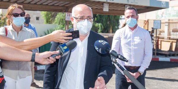 Antonio Morales en el punto limpio de Las Rubiesas el pasado octubre | CABILDO DE GRAN CANARIA