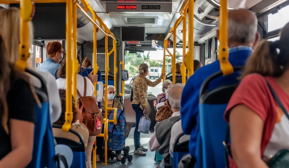 Interior de una guagua de Las Palmas de Gran Canaria | GUAGUAS MUNICIPALES