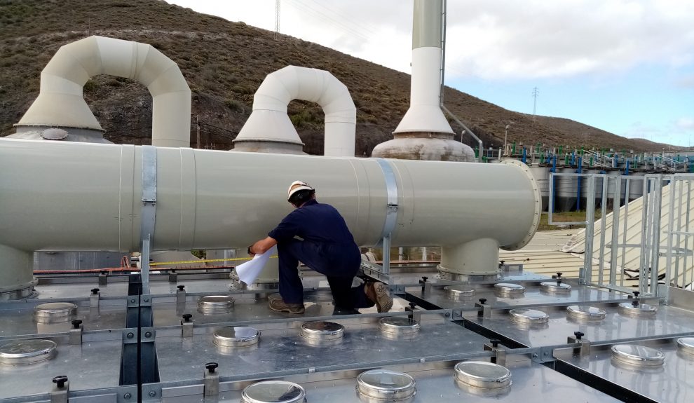 Desodorización biológica en decantadores primarios en Barranco Seco | Foto: Emalsa