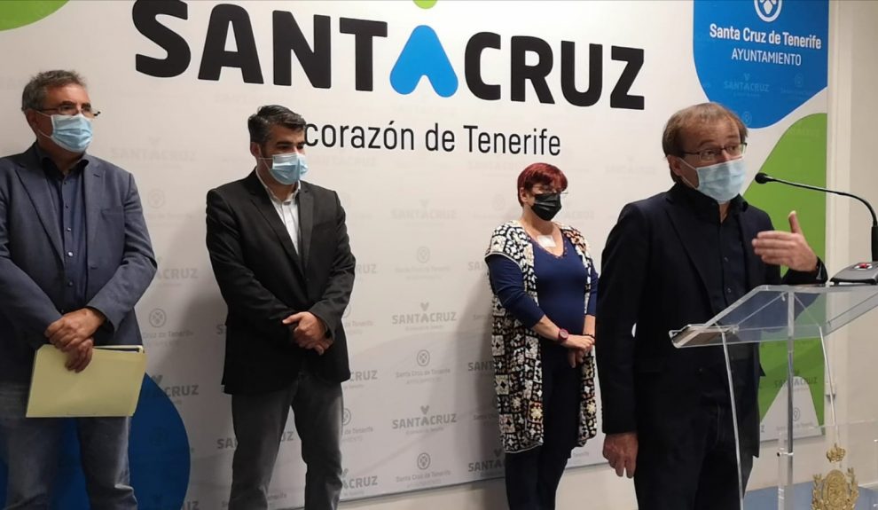 Ramón Trujillo en rueda de prensa sobre este tema el pasado viernes | UNIDAS PODEMOS SANTA CRUZ DE TENERIFE