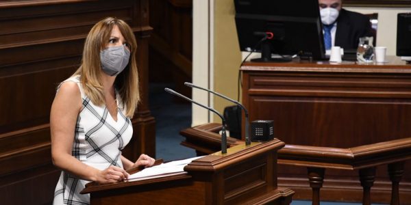 Rosa Dávila en el Parlamento de Canarias el pasado marzo | COALICIÓN CANARIA