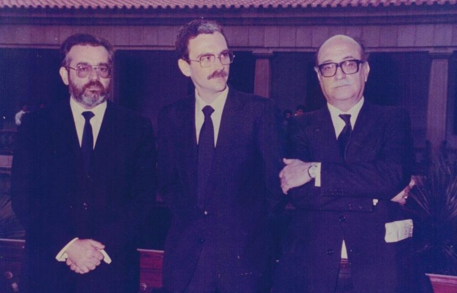 De izq. a dcha.: Félix Parra, Joaquín Sagaseta y Fernando Sagaseta | CEDIDA POR ANA SAGASETA