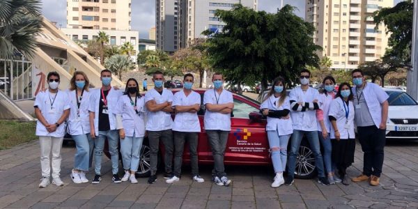 Integrantes del equipo covid de atención a domicilio | CONSEJERÍA DE SANIDAD DEL GOBIERNO DE CANARIAS