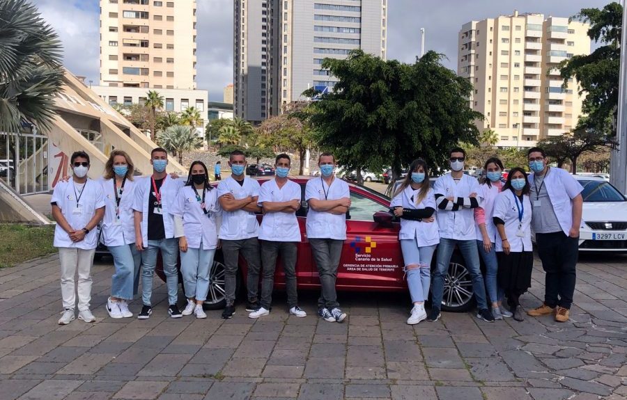 Integrantes del equipo covid de atención a domicilio | CONSEJERÍA DE SANIDAD DEL GOBIERNO DE CANARIAS