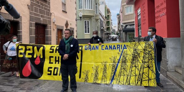 Manuel González manifestándose | SALVAR CHIRA SORIA