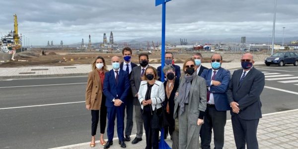 Inauguración de la calle Germán Suárez Domínguez ayer | AUTORIDAD PORTUARIA DE LAS PALMAS