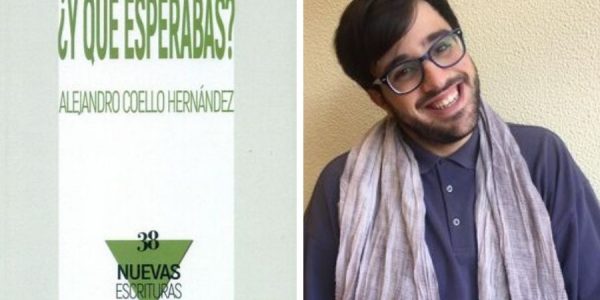 Alejandro Coello y la portada de su libro | CONSEJERÍA DE CULTURA DEL GOBIERNO DE CANARIAS