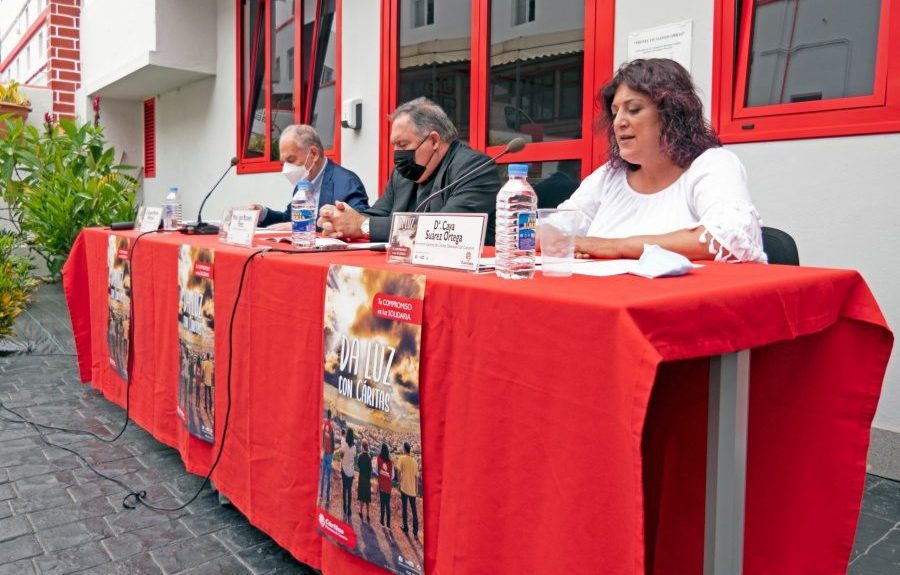 Caya Suárez en la presentación de la memoria el pasado martes | CÁRITAS CANARIAS