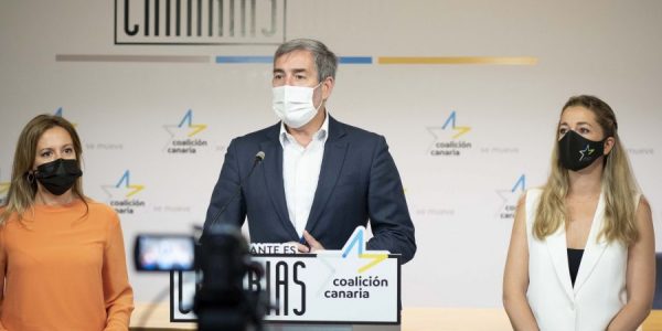 Fernando Clavijo en rueda de prensa el pasado sábado | COALICIÓN CANARIA