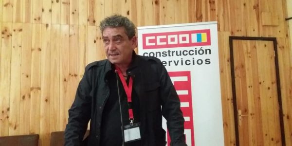 Inocencio González en un acto sindical el pasado mayo | COMISIONES OBRERAS CANARIAS