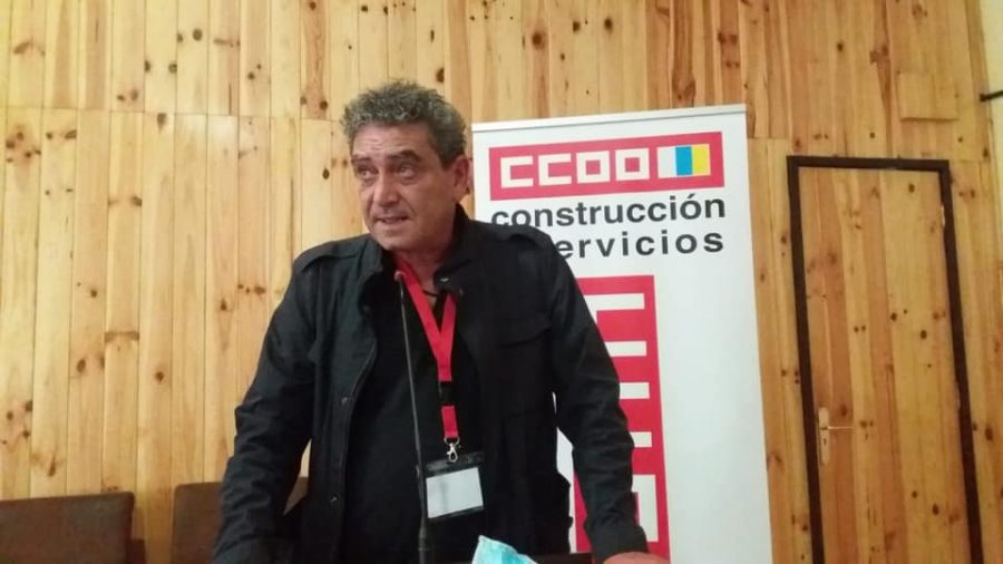 Inocencio González en un acto sindical el pasado mayo | COMISIONES OBRERAS CANARIAS