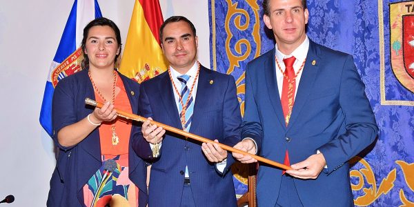 José Daniel Díaz (centro) y Carlos Medina (dcha.) en 2019 | ARCHIVO