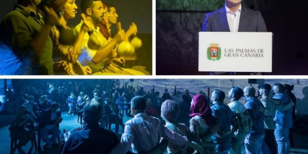 Instantes de una actuación y anuncio de la candidatura por parte del alcalde | SOCIEDAD DE PROMOCIÓN DE LAS PALMAS DE GRAN CANARIA