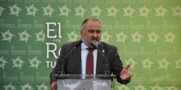 Escolástico Gil en la inauguración el pasado martes | AYUNTAMIENTO DE EL ROSARIO