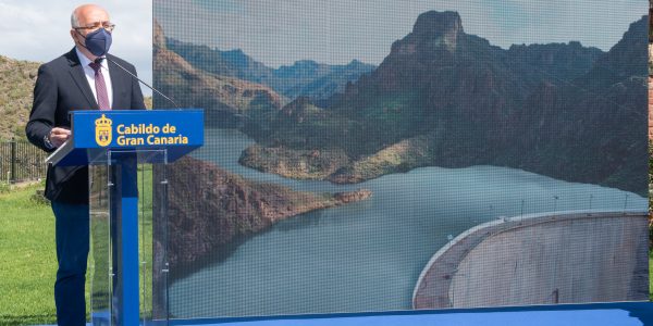 Antonio Morales en la presentación del Salto de Chira el pasado mayo | CABILDO DE GRAN CANARIA