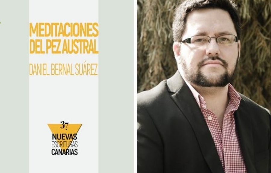 Daniel Bernal y la portada de su libro | CONSEJERÍA DE CULTURA DEL GOBIERNO DE CANARIAS