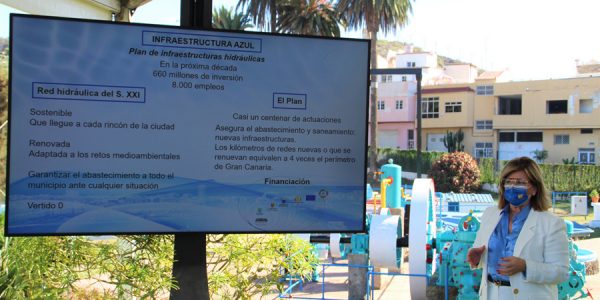 Inmaculada Medina presentando el nuevo Plan Estratégico de Infraestructuras Hidráulicas | AYUNTAMIENTO DE LAS PALMAS DE GRAN CANARIA