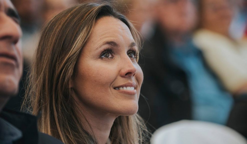 María Fernández en un acto de campaña en 2019 | Foto: Coalición Canaria