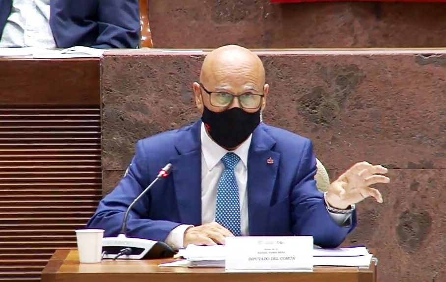 Rafael Yanes en el Parlamento de Canarias el mes pasado | DIPUTACIÓN DEL COMÚN