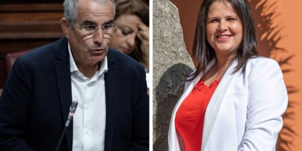 Mario Cabrera y Esther Hernández, alcaldesa de Tuineje | EL ESPEJO CANARIO