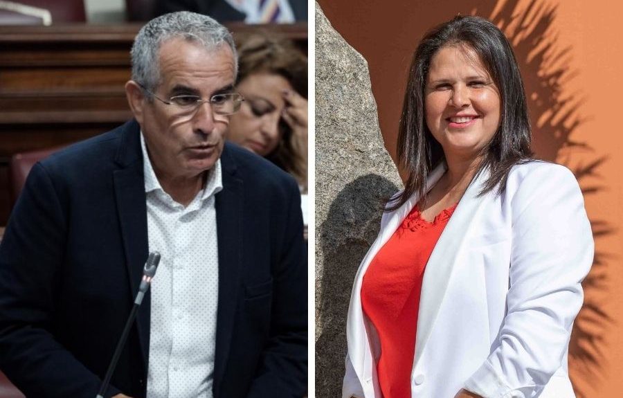 Mario Cabrera y Esther Hernández, alcaldesa de Tuineje | EL ESPEJO CANARIO