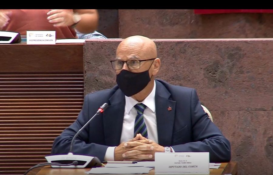 Rafael Yanes en su comparecencia en el Parlamento de Canarias el pasado martes | DIPUTACIÓN DEL COMÚN Rafael Yanes en su comparecencia en el Parlamento de Canarias el pasado martes | DIPUTACIÓN DEL COMÚN