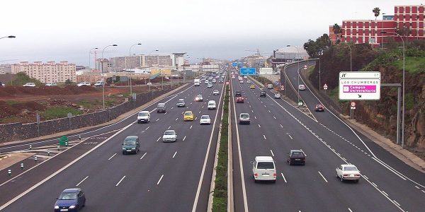 Vista de la TF-5 en Tenerife