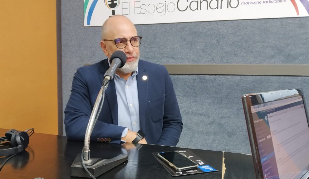 José Luis Trenzado Diepa, vicerrector de Cultura, Deportes y Activación Social de la ULPGC en los estudios de El Espejo Canario