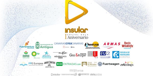 Cartel de la celebración del aniversario de Radio Insular de Fuerteventura