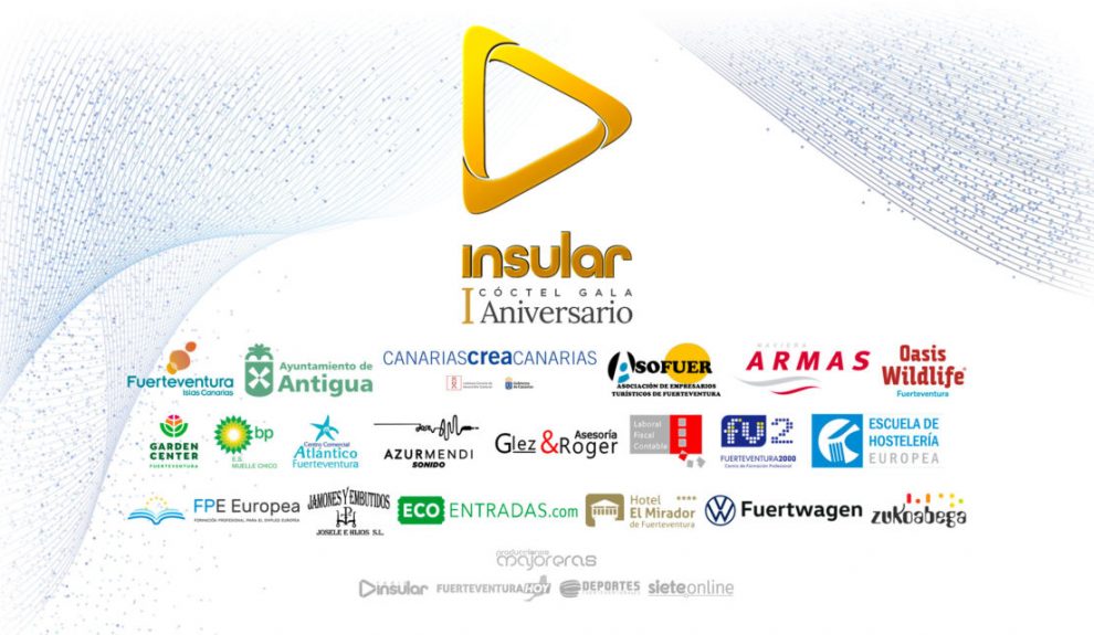 Cartel de la celebración del aniversario de Radio Insular de Fuerteventura