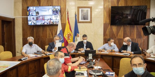 Reunión del Comité director del Pevolca | Foto: Gabinete del Gobierno de Canarias