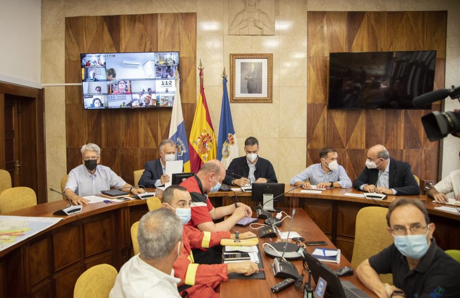 Reunión del Comité director del Pevolca | Foto: Gabinete del Gobierno de Canarias Reunión del Comité director del Pevolca | Foto: Gabinete del Gobierno de Canarias