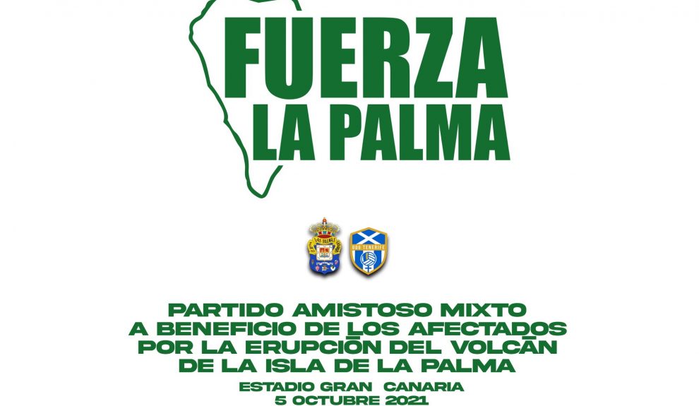 Cartel anunciador del homenaje a La Palma